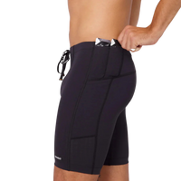 BanditRunningGridlock7PocketHalfTights-Black2