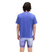 BanditRunning_MicromeshRun Tee_DeepPeriBlue3