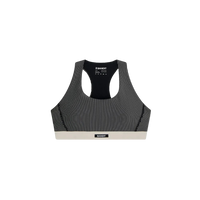 BanditRunning_StripedCadenceRunBra_Black/Chalk1
