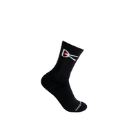 DistrictVision_PerformanceCorduraCrewSocks_Black/WhiteLogo_Side