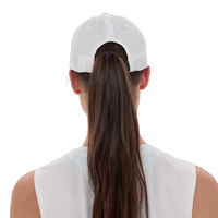 Bandit Running Embroidered Bandit Nylon Dad Hat - White