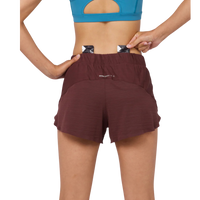BanditRunning_Litewave4_Women's_Rush Short_Chocolate_Back