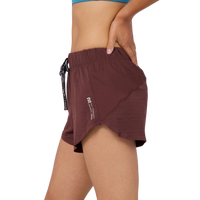 BanditRunning_Litewave4_Women's_Rush Short_Chocolate_Side