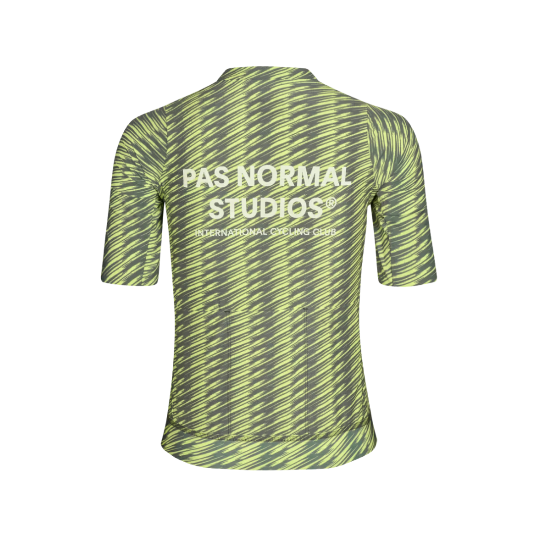 Pas Normal Studios Women's Solitude Jersey - Dark Moss/Lime Green Pas Normal Studios Women's Solitude Jersey - Dark Moss/Lime Green