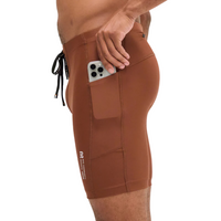 Bandit Running Superbeam™ 7 Pocket Half Tights - Coffee Bean