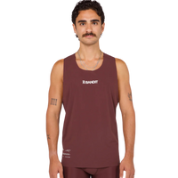 BanditRunning_Vento_Performance Singlet_Chocolate_Front1