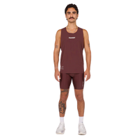 BanditRunning_Vento_Performance Singlet_Chocolate_Front2
