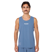 BanditRunning_Vento_Performance Singlet_Steel Blue_Front1