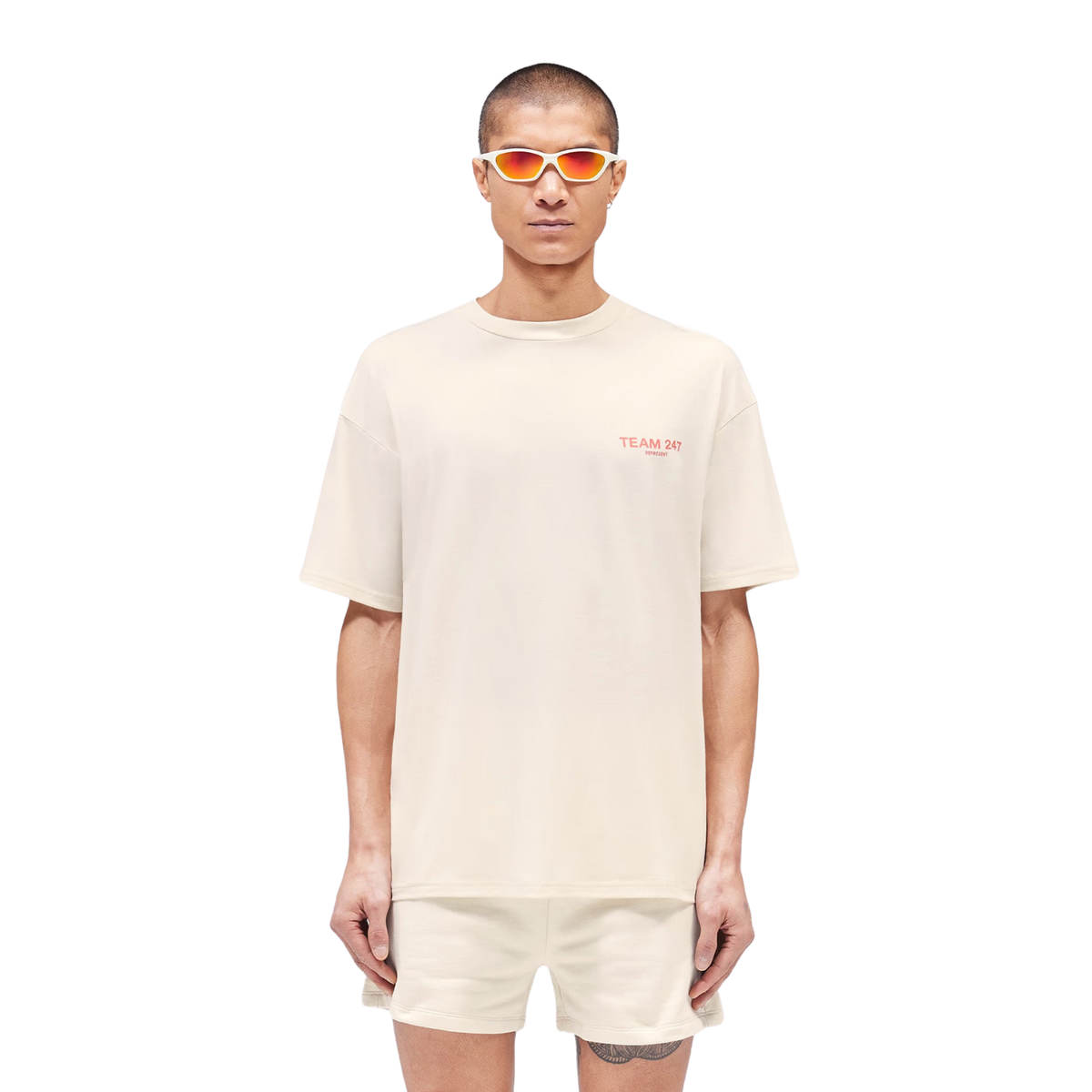 247 TEAM OVERSIZED TEE - Cream