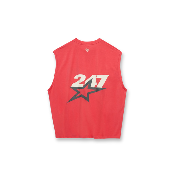 247 TEAM STAR OS TANK - Racing Red