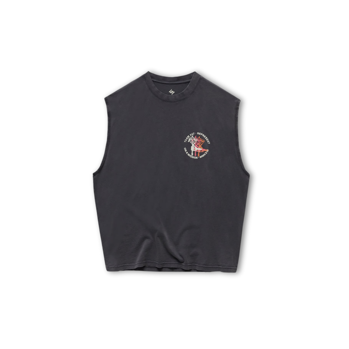 247 TORCH CROP TANK - Washed Black