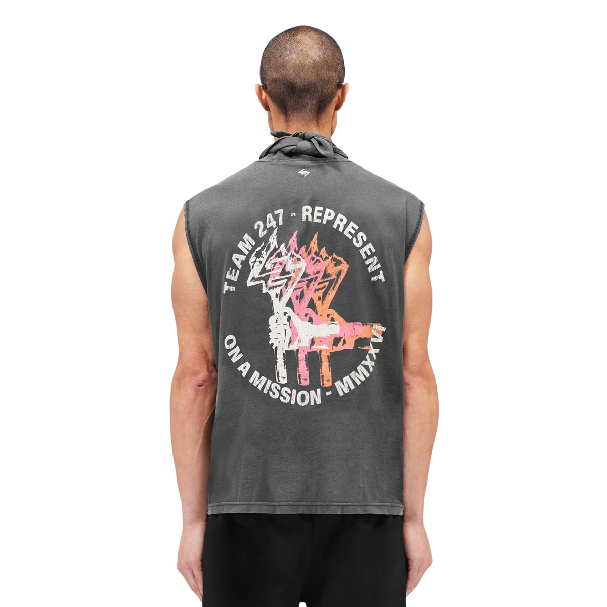247 TORCH CROP TANK - Washed Black