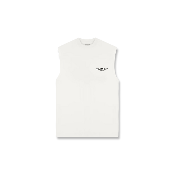 247 Team Oversized Tank - Flat White