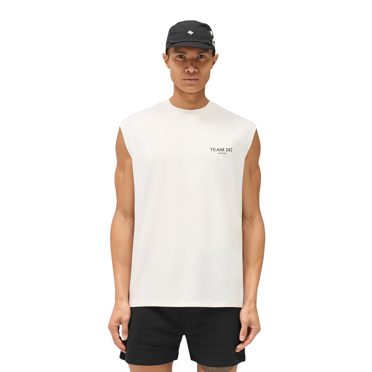 247 Team Oversized Tank - Flat White