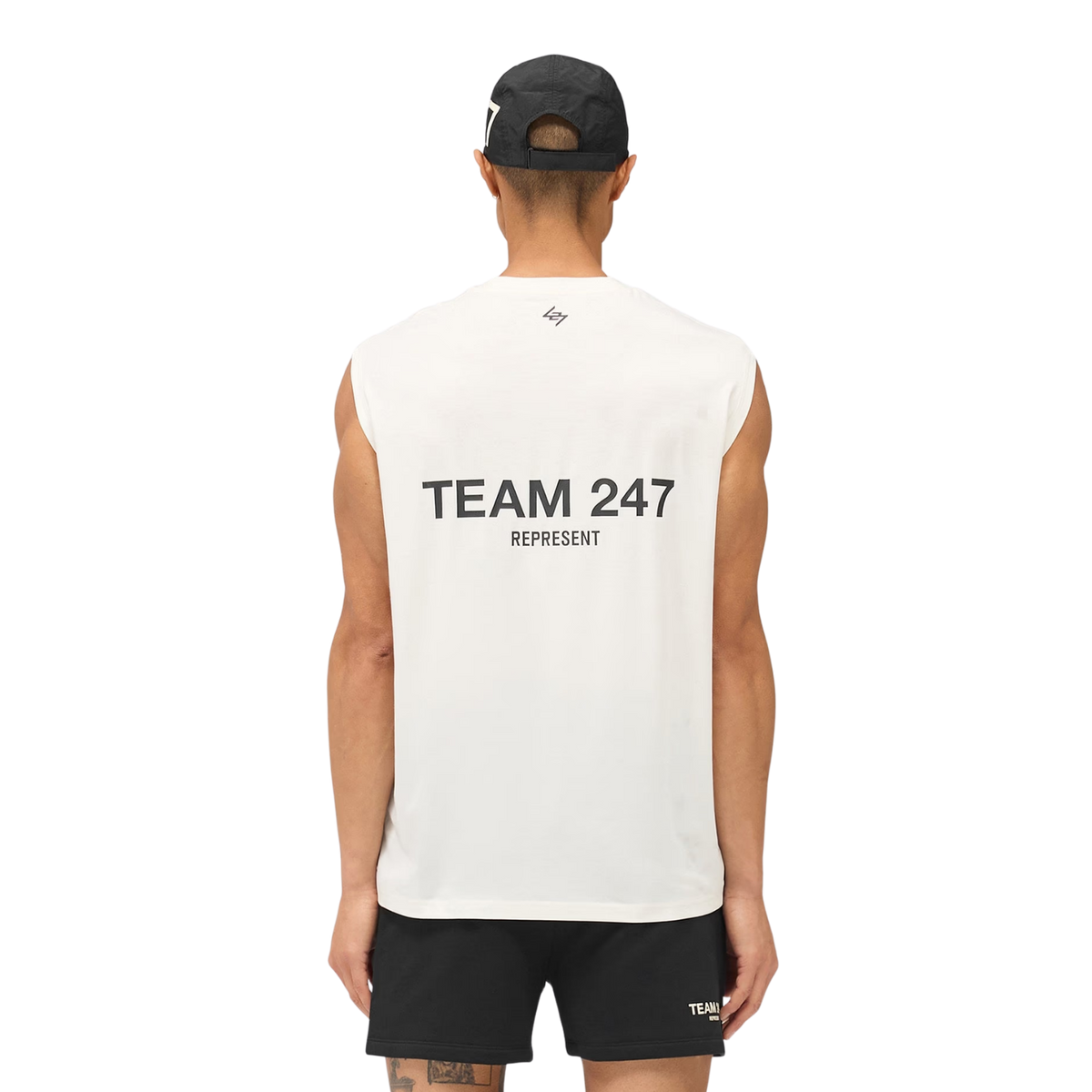 247 Team Oversized Tank - Flat White