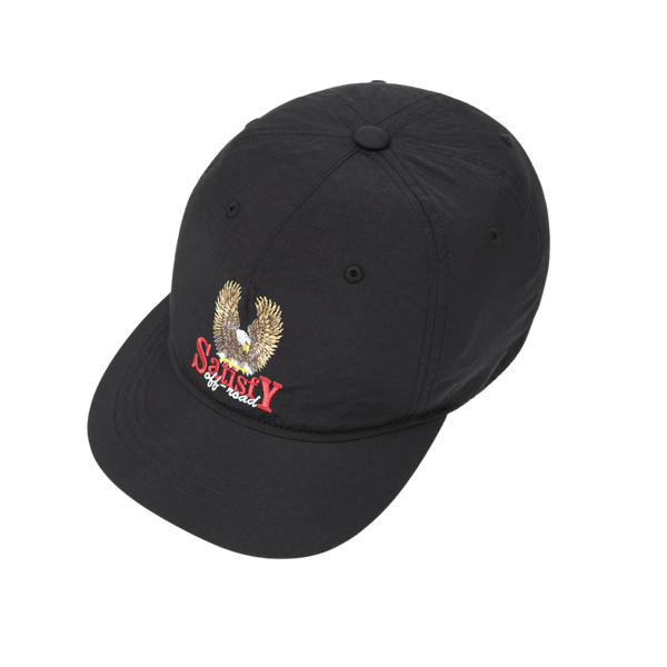 31025FliteSilk5PanelPinchCap-BlackEAGLE2