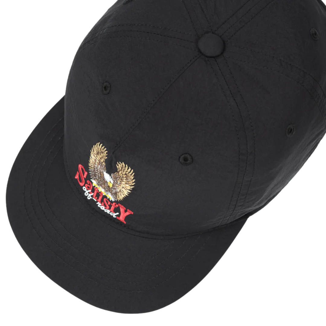 31025FliteSilk5PanelPinchCap-BlackEAGLE3