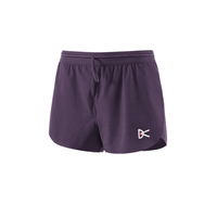 DistrictVision_Women's3inSplit_Shorts_Plum_Front