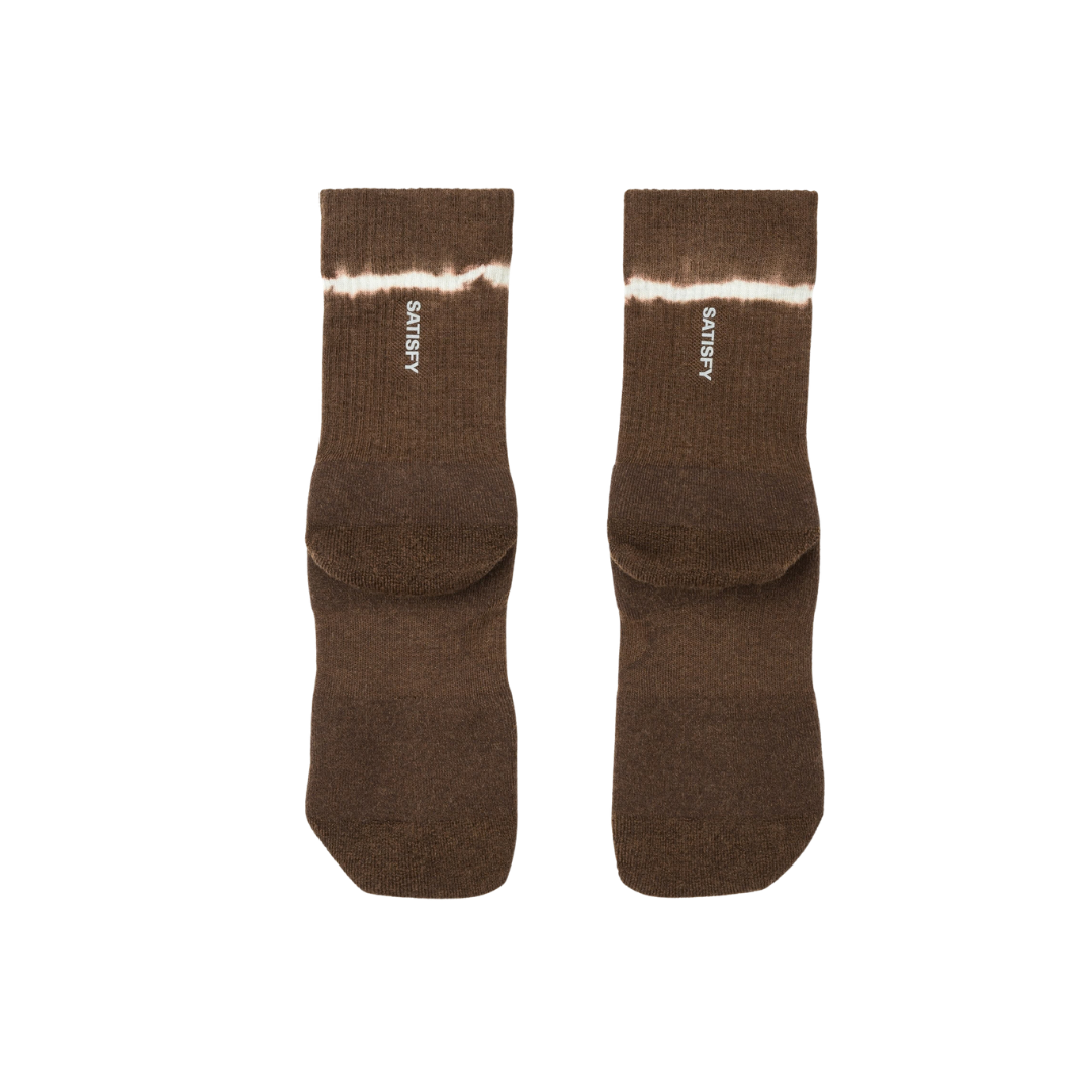 Satisfy Running Merino Nylon Tube Socks - Tie Dye Rocky Road