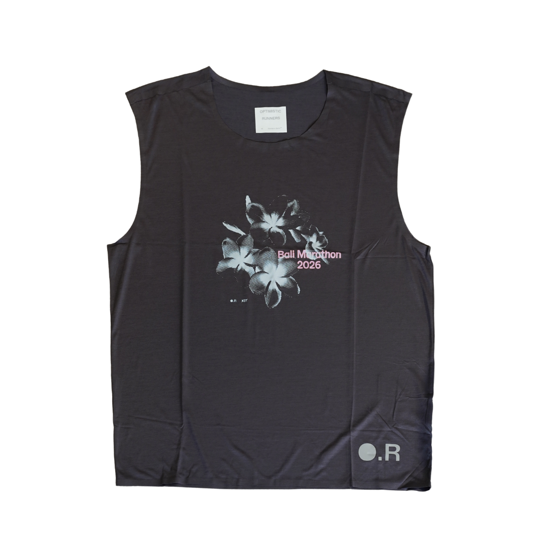 OPTIMISTIC RUNNERS x KIT Recycled OR Tank Top BLUEBERRY