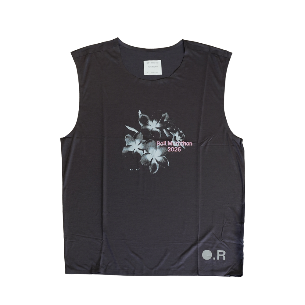 OPTIMISTIC RUNNERS x KIT Recycled OR Tank Top BLUEBERRY