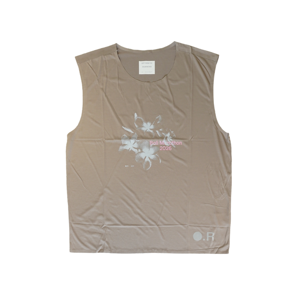 OPTIMISTIC RUNNERS x KIT Recycled OR Tank Top CAMEL