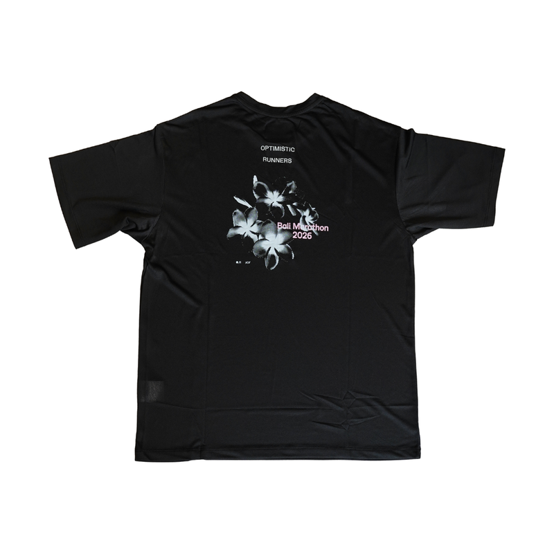 OPTIMISTIC RUNNER x KIT Relaxed T-Shirt BLACK