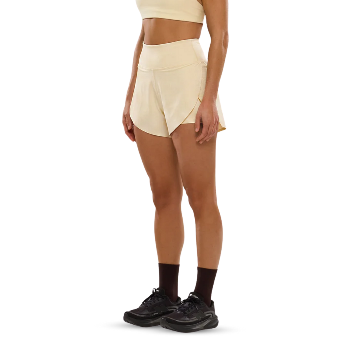 ANYA Run Shorts 3" in Lemony