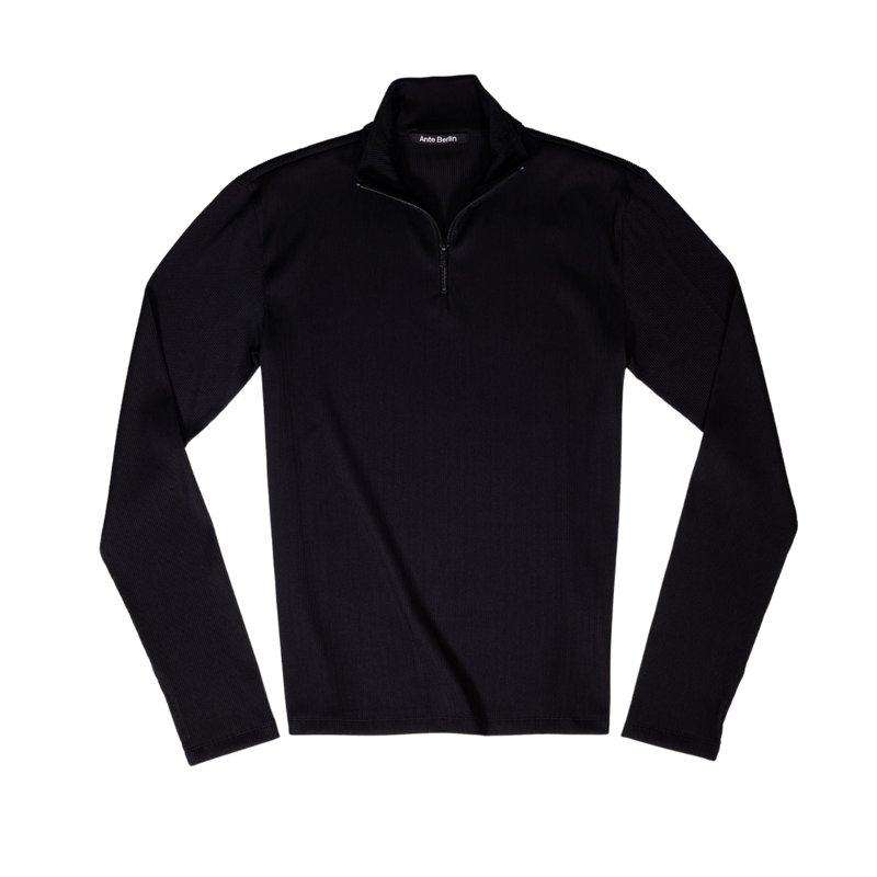 ANTEHALFZIPLONGSLEEVE-BLACK1