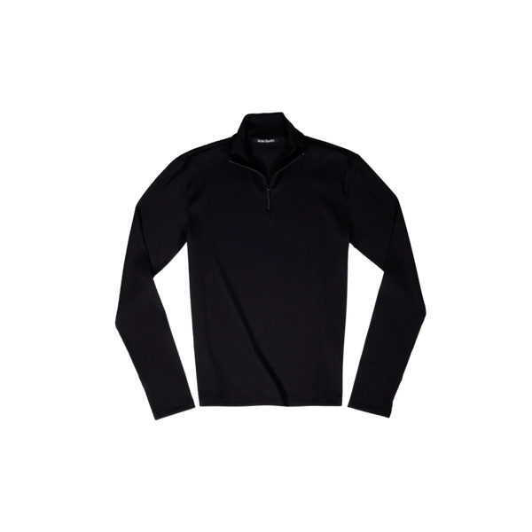 ANTE HALF ZIP LONGSLEEVE - BLACK
