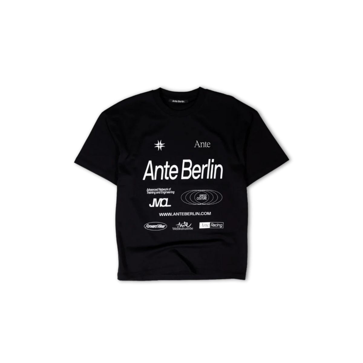 ANTE RACING T-SHIRT - BLACK