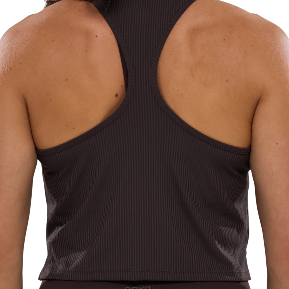 ANYA Bib Crop Tank - Ganache