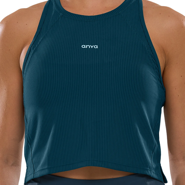 ANYA Bib Crop Tank - Reflecting Pond