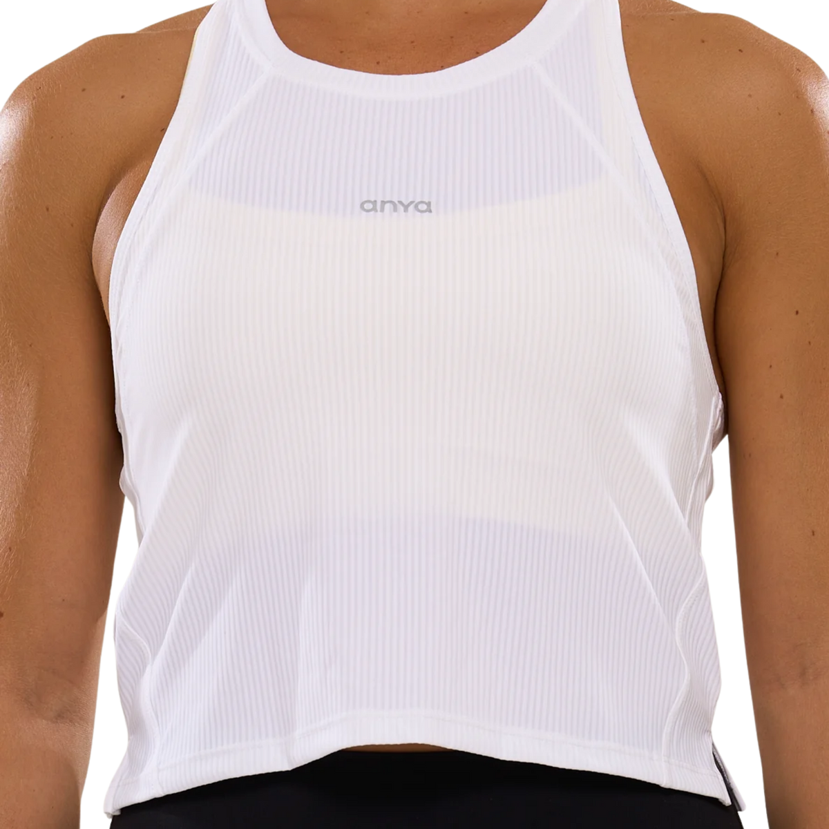 ANYA Bib Crop Tank - Yoghurt