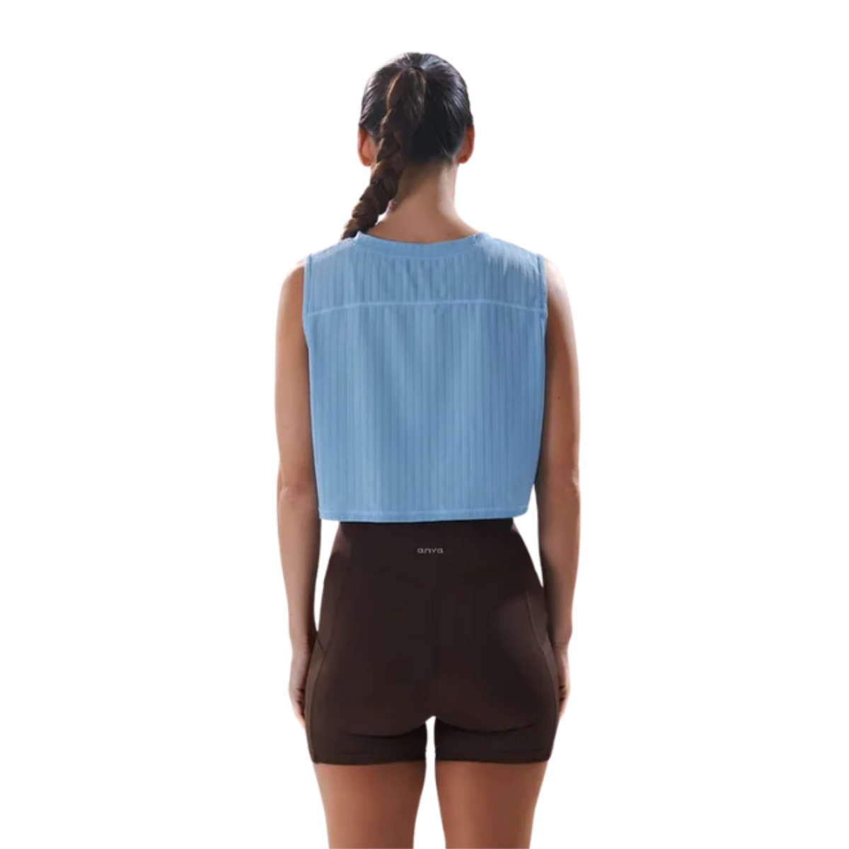 ANYA Boxy Muscle Tank - Arctic