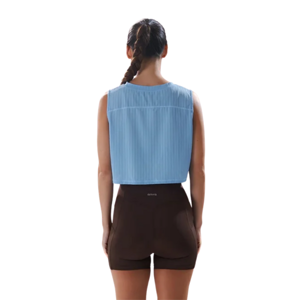 ANYA Boxy Muscle Tank - Arctic