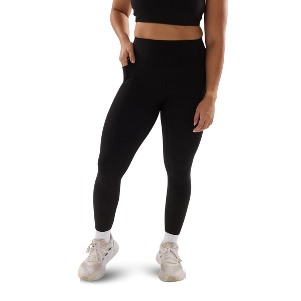 ANYA Contour Pocket Leggings (Full 24") - Black Sesame