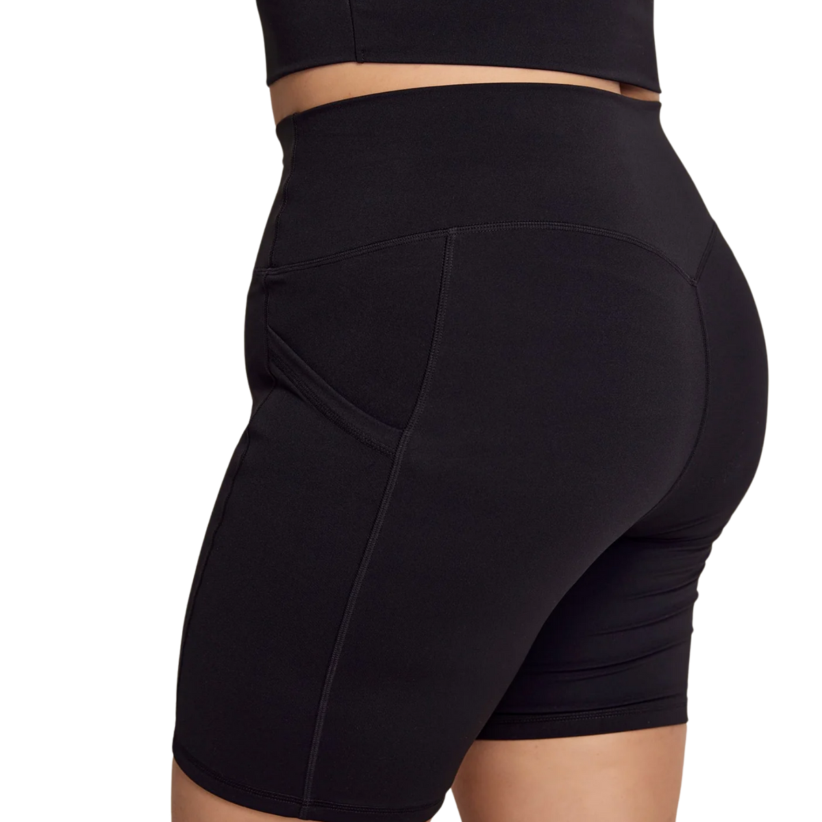 ANYA Pocket Shorts (Biker 6") in Black Sesame