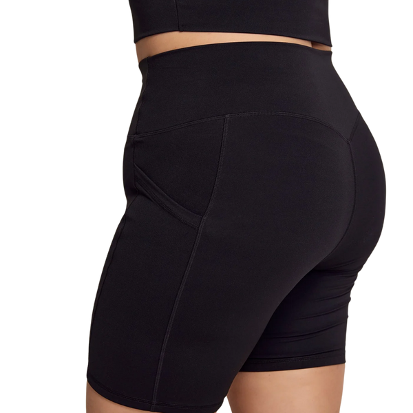 ANYA Pocket Shorts (Biker 6") in Black Sesame