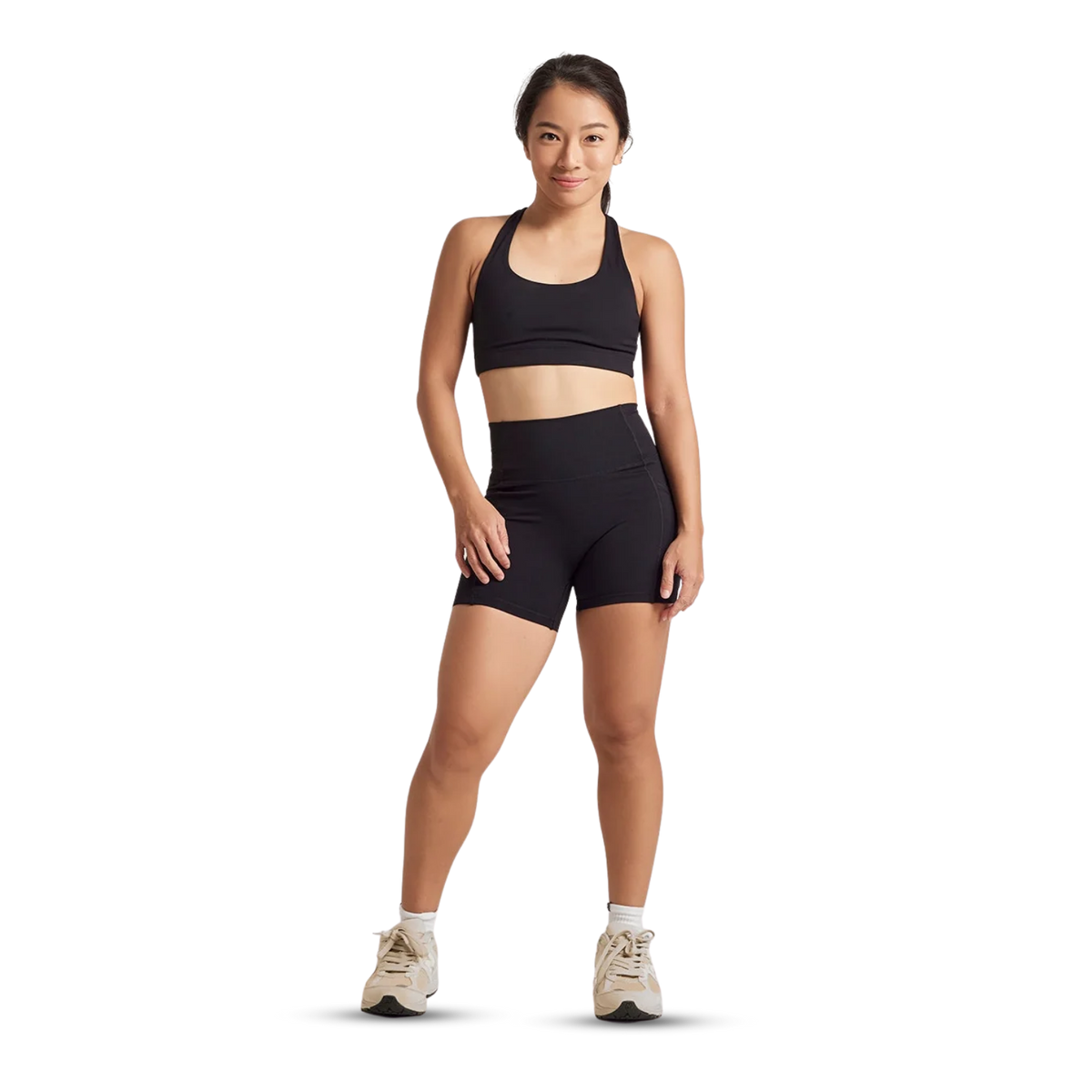 ANYA Pocket Shorts (Mini 4") in Black Sesame