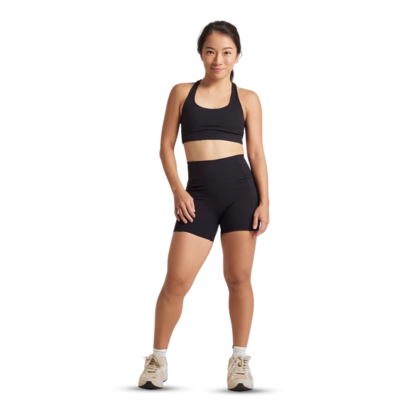 ANYA Pocket Shorts (Mini 4") in Black Sesame