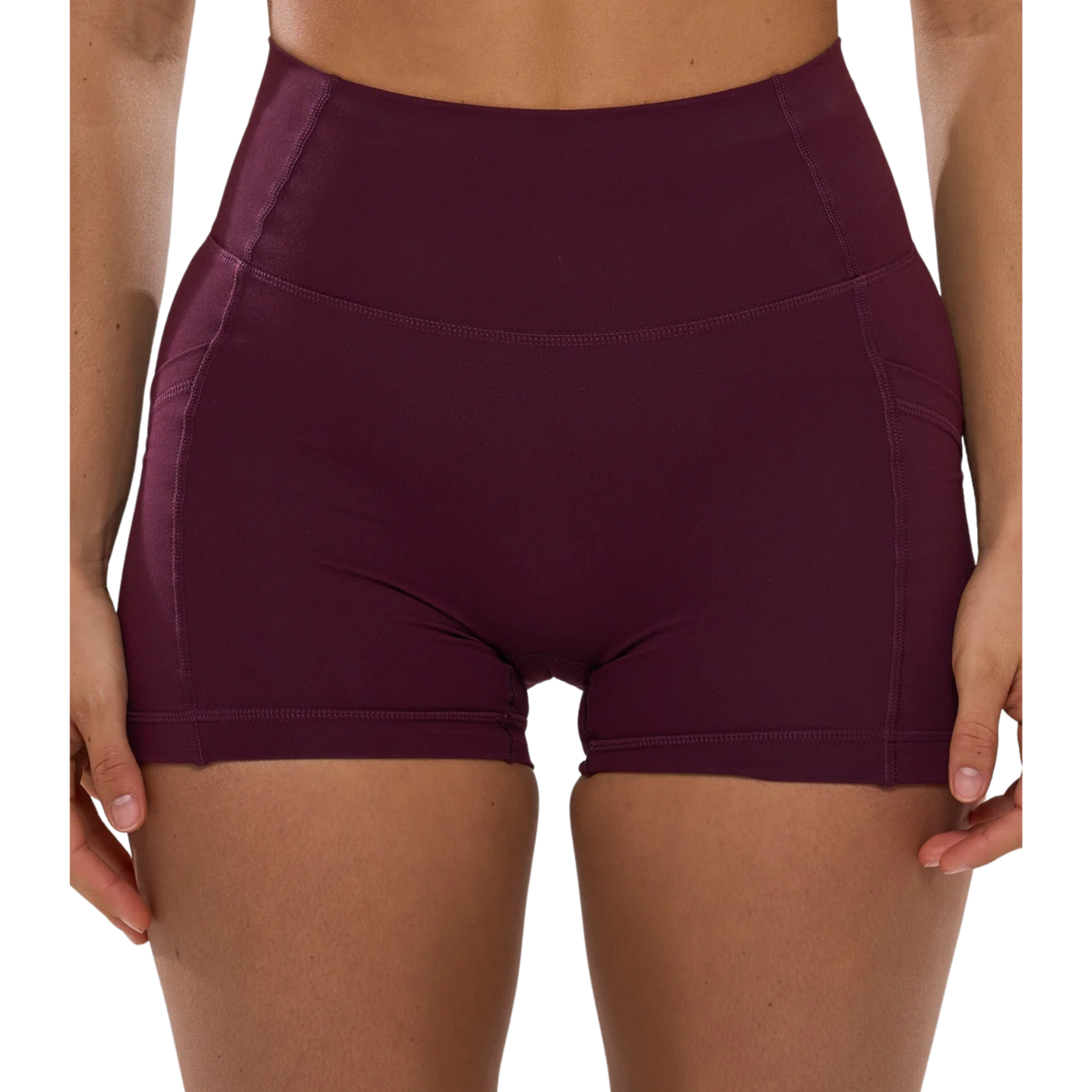 ANYA Pocket Shorts (Mini 4") in Winetasting