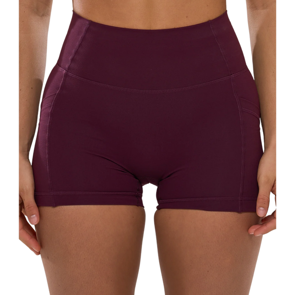 ANYA Pocket Shorts (Mini 4") in Winetasting