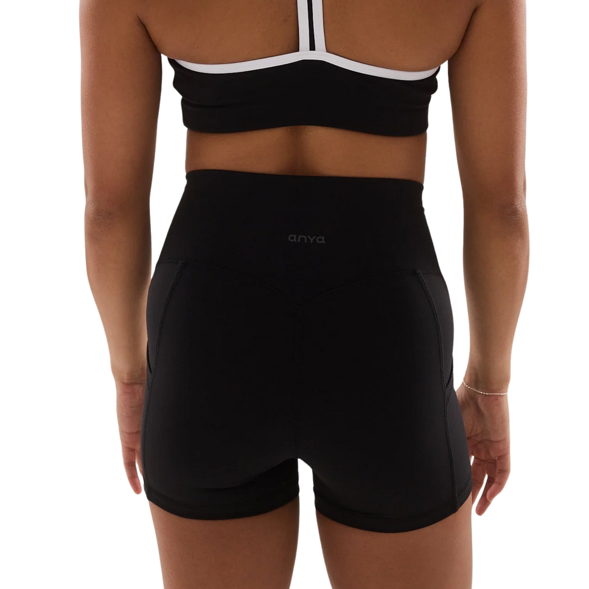ANYA Pocket Shorts (Petite 3") in Black Sesame