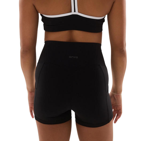 ANYA Pocket Shorts (Petite 3") in Black Sesame