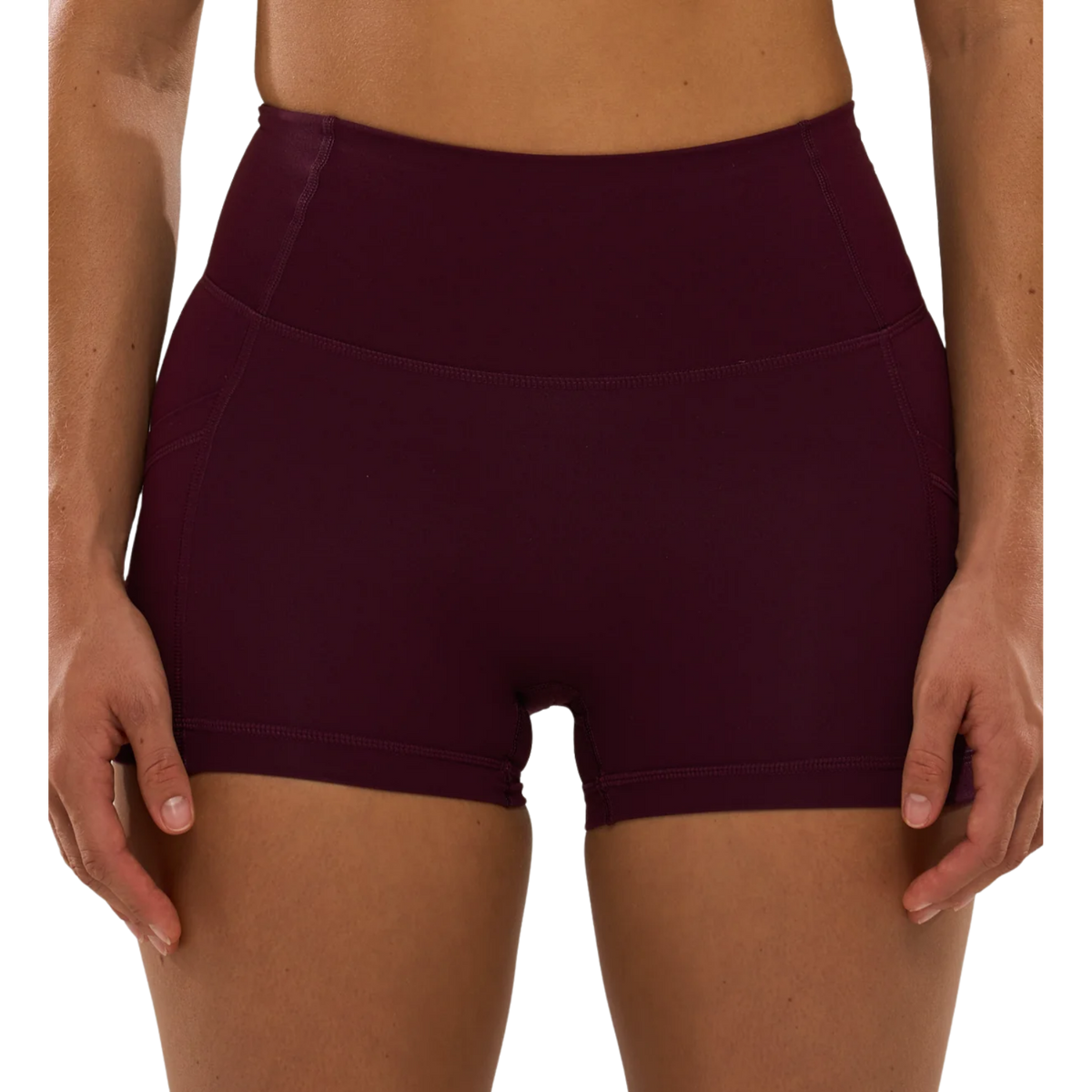 ANYA Pocket Shorts (Petite 3") in Winetasting