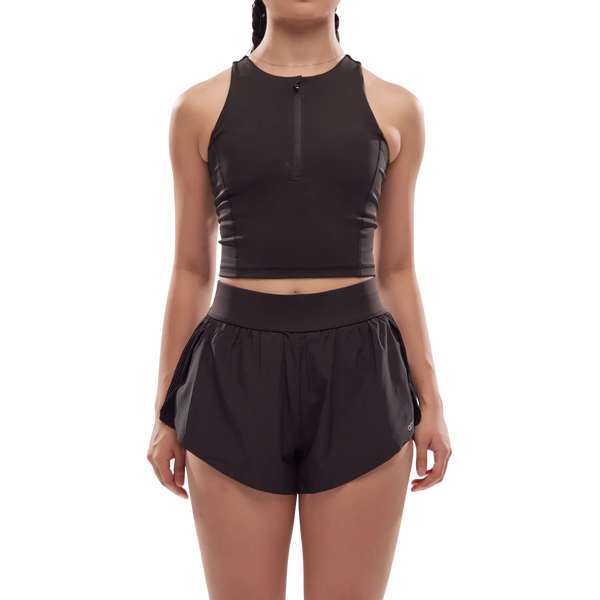 ANYA Split Shorts 2.0 - Black Sesame