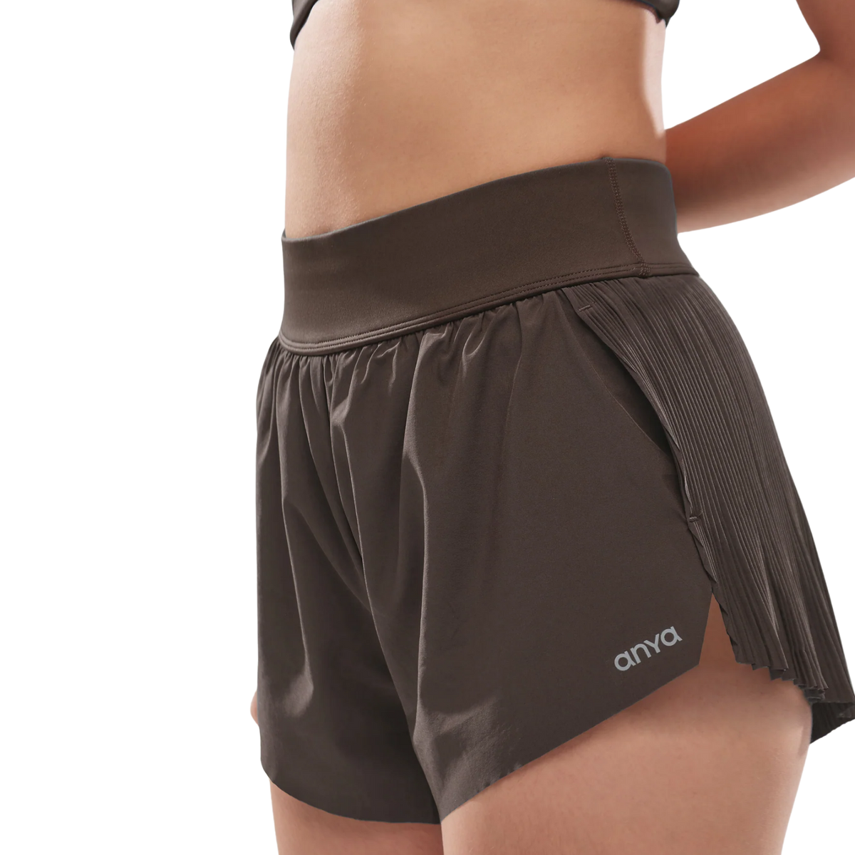 ANYA Split Shorts 2.0 - Espresso