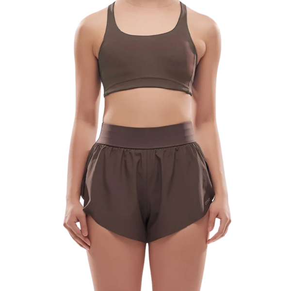 ANYA Split Shorts 2.0 - Espresso