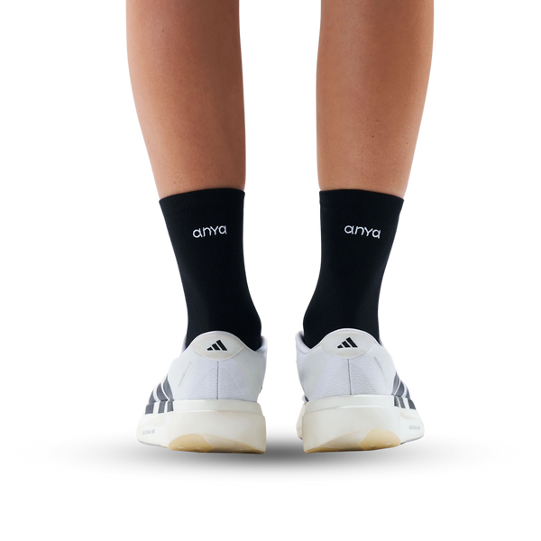ANYA Hybrid Training Socks - Black Sesame